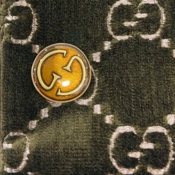 GUCCI GG LOGO MONOGRAM COAT SZ: EU(IT) 38 / US 2 SOFT RICH VELVET & LEATHER - Picture 3 of 16